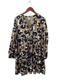 Mudpie Leopard Print V-Neck Dresses
