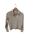 Loft Collared Ribbed Sweater Long Sleeves
