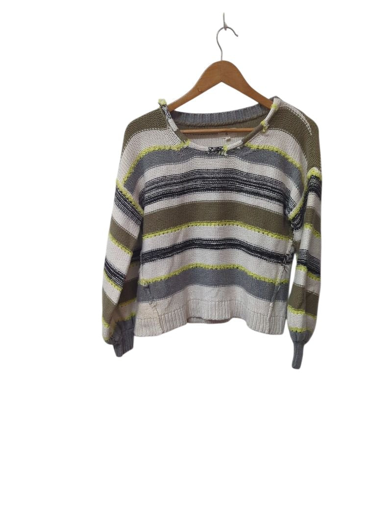 Lou & Grey Striped Crew Neck Sweaters