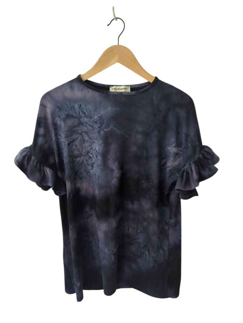 Cotton Emporium Ruffle Sleeve Short Sleeves