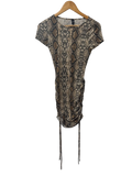 Windsor Snake Print Ruched Dresses
