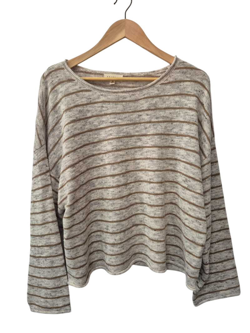 Promesa Striped Crewneck Long Sleeves
