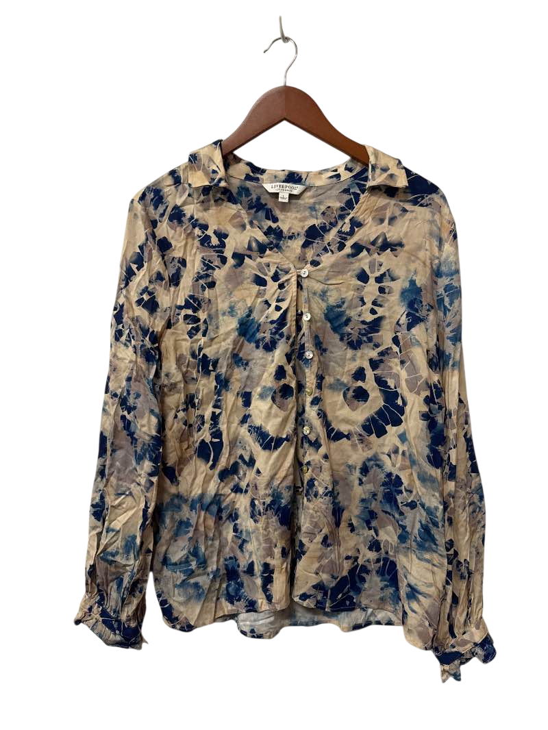 Liverpool Tie-Dye Button-Up Long Sleeves