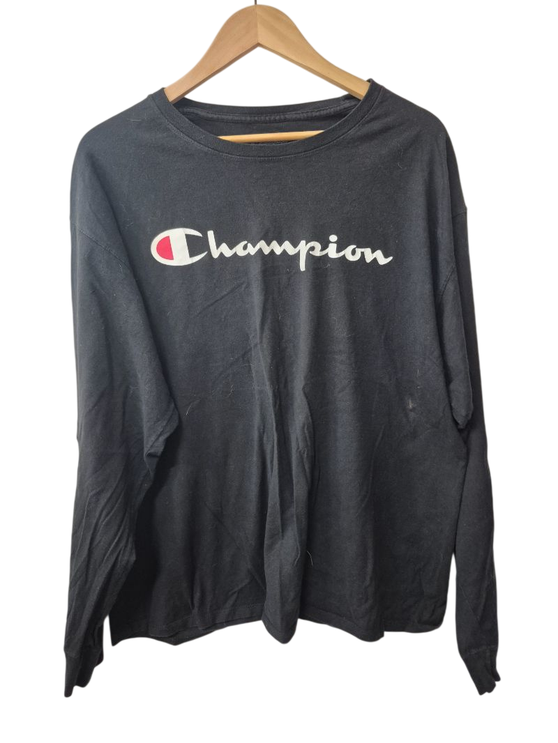 Champion Logo Crew Neck Long Sleeves