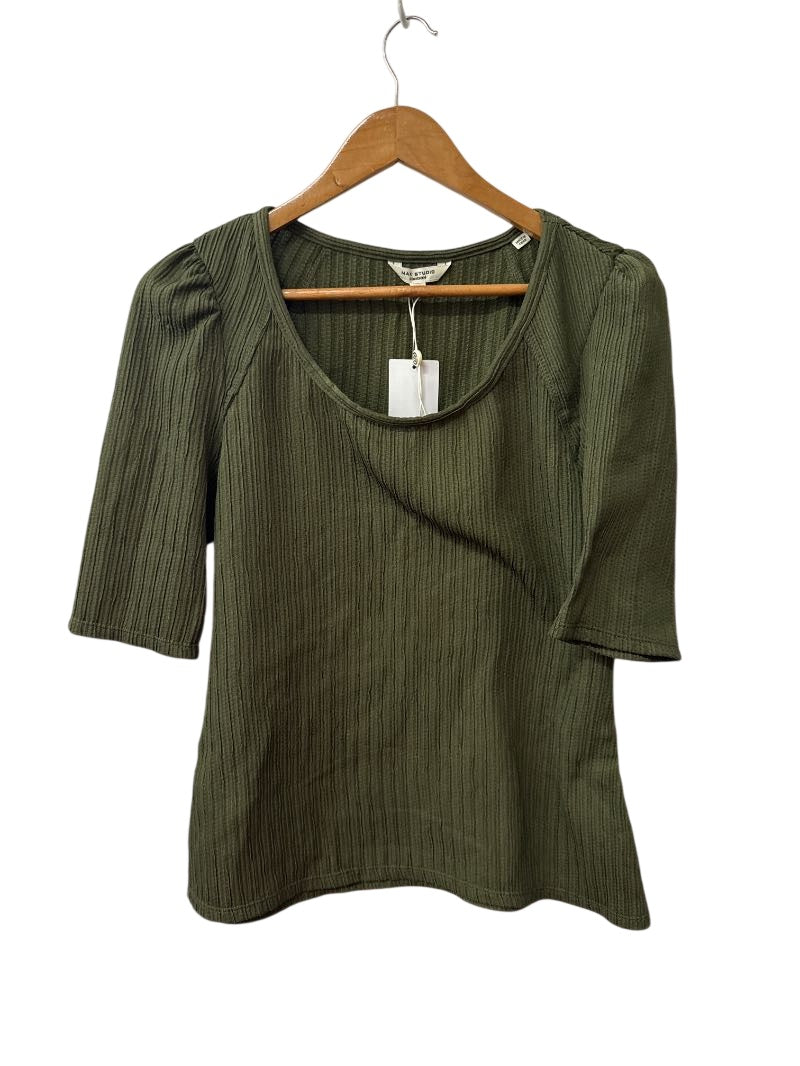 Max Studio Scoop Neck Short Sleeves