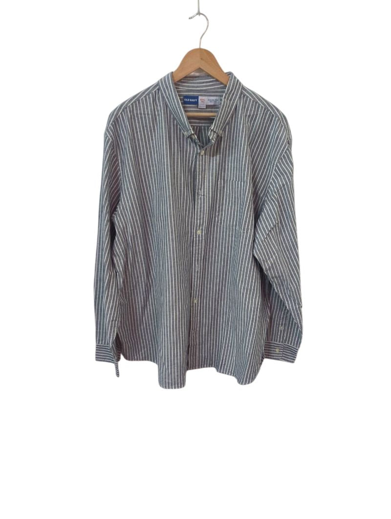 Old Navy Striped Button-Up Men's