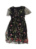 Luxedo Floral Embroidered Dresses