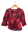 Free People Button-Up Blouse Long Sleeves