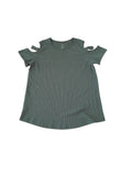Just Be... Cut-Out Sleeves Short Sleeves