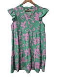 Shein Floral Flutter Sleeve Dresses