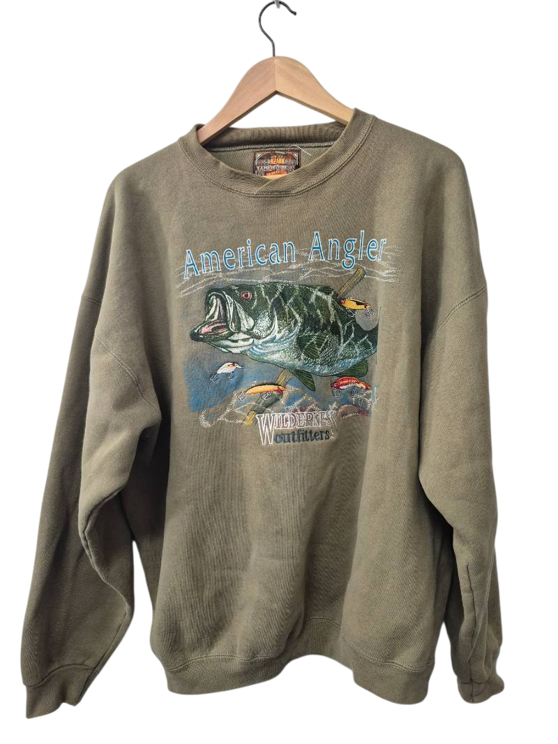 Ozark Wilderness Outfitter Vintage Fishing Sweatshirt Vintage