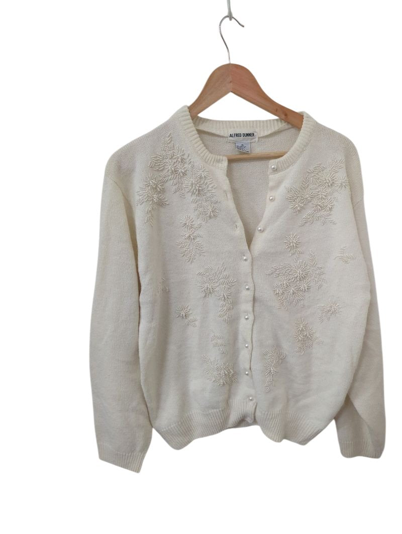 Alfred Dunner Embroidered Cardigan Vintage