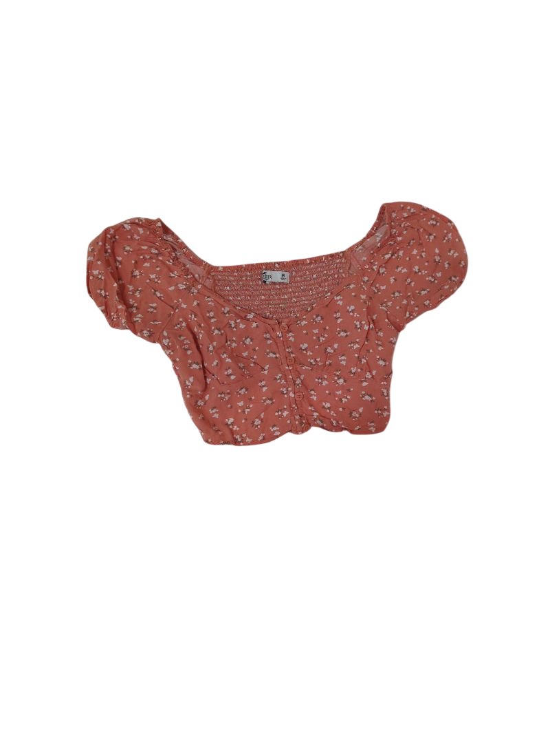 Hollister  Floral Puff Sleeve Short Sleeves
