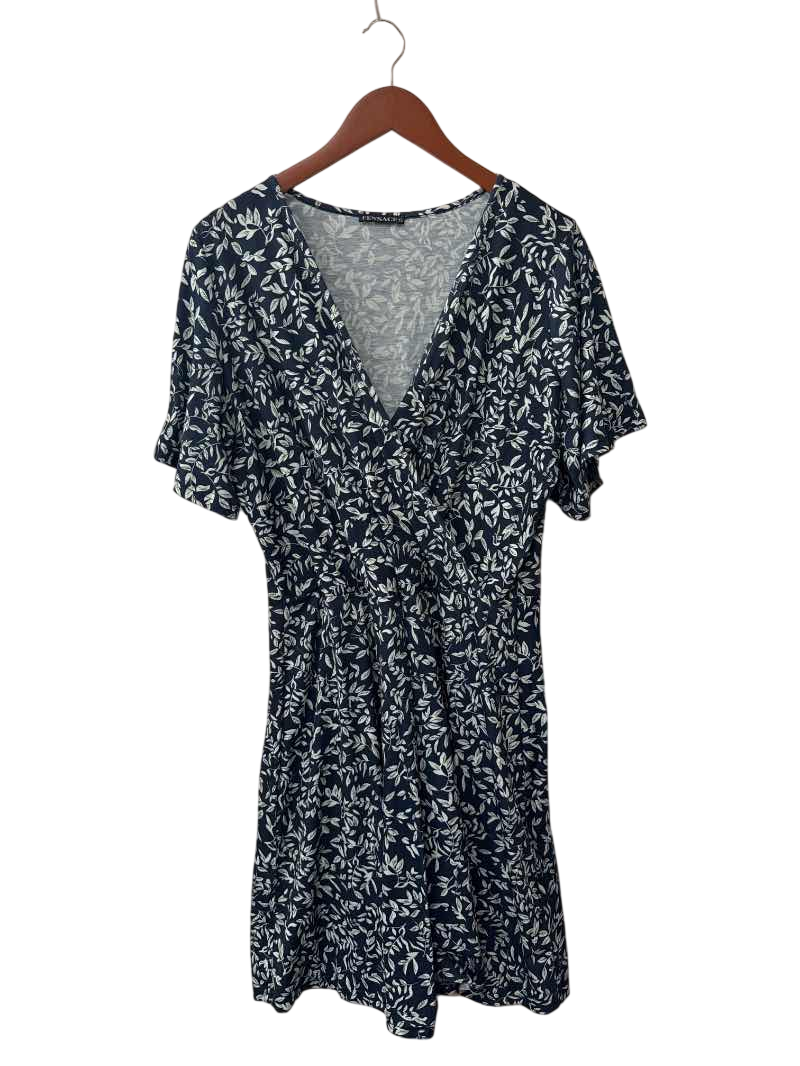 Fensance V-Neck Floral Dresses