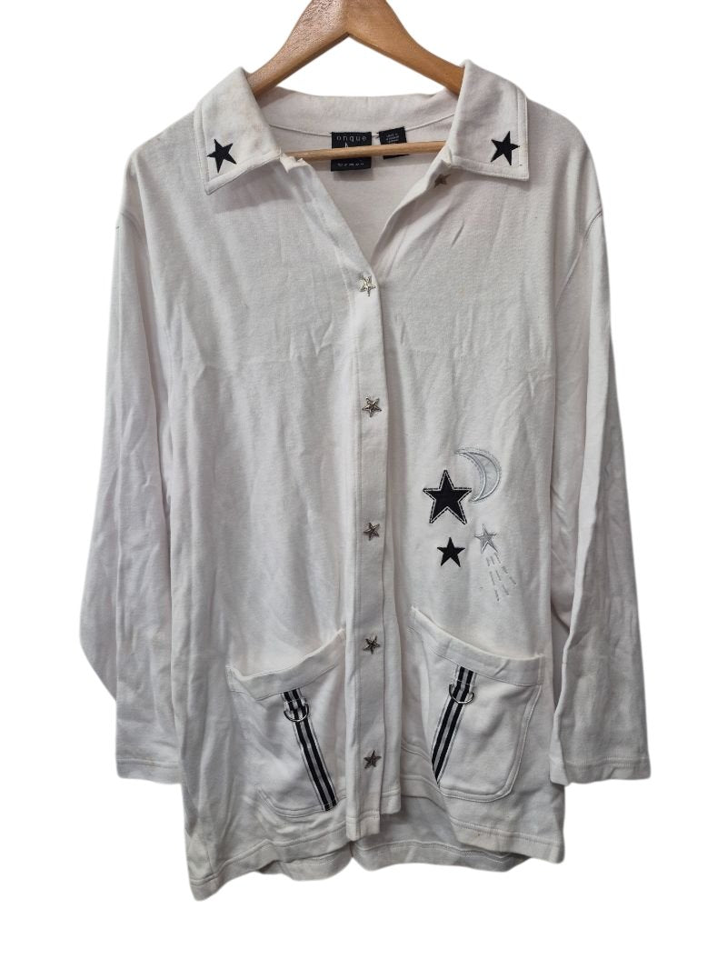 Onque Woman Embroidered Jacket Vintage