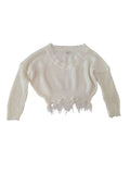 Main Strip V-Neck Distressed Sweaters