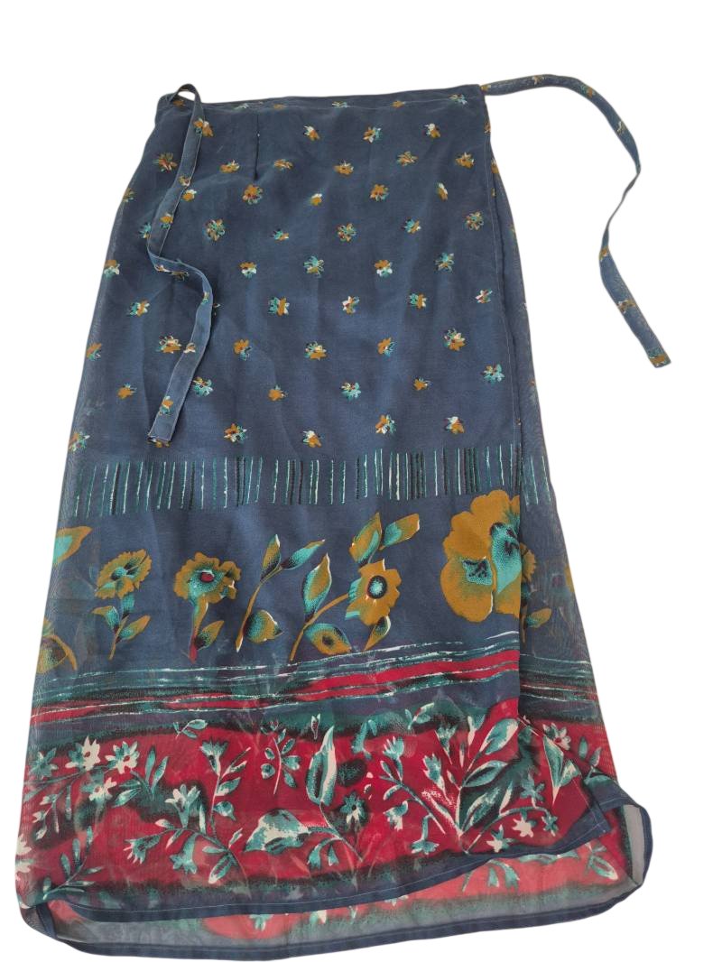 Floral Wrap Skirt