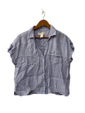 C&C california Button-Up Stripe Short Sleeves