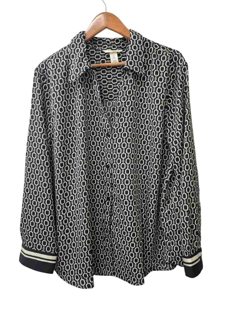 H&M Patterned Shirt Long Sleeves