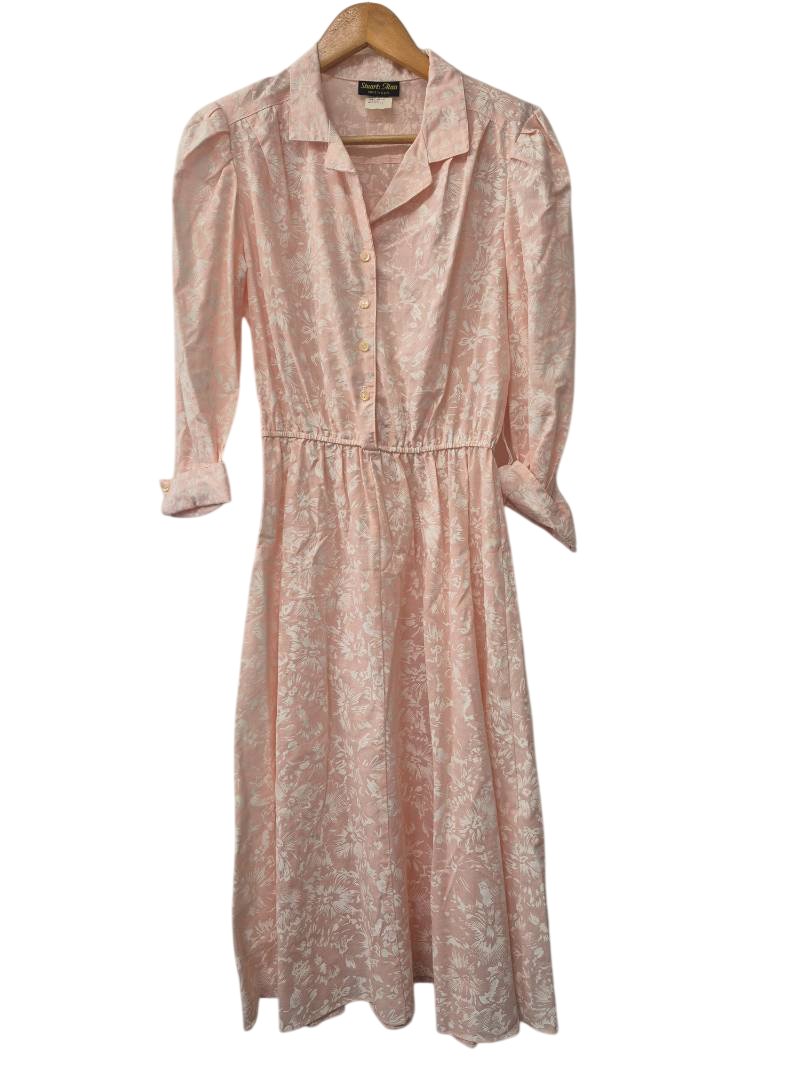 Stuart Allan Floral Shirt Dress Vintage