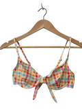 Checkered Bikini Top Swimwear