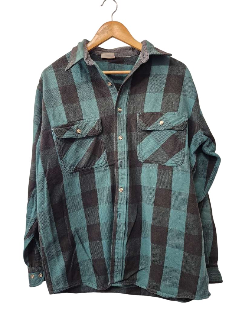 Field & Stream Plaid Flannel Shirt Vintage
