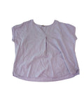 Como Vintage V-Neck Blouse Short Sleeves