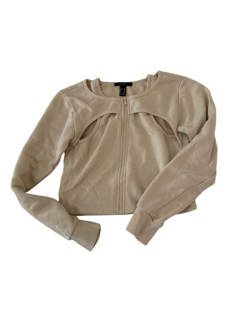 Forever 21 Cropped Zip-Up Long Sleeves
