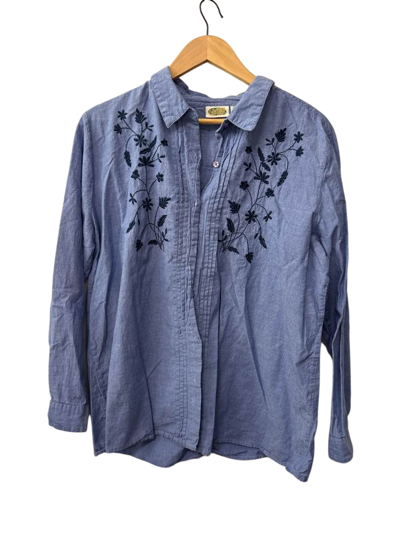 Collections  Embroidered Button-Down Shirt Vintage