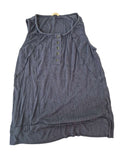 Hem & Thread Buttoned Sleeveless Tanks
