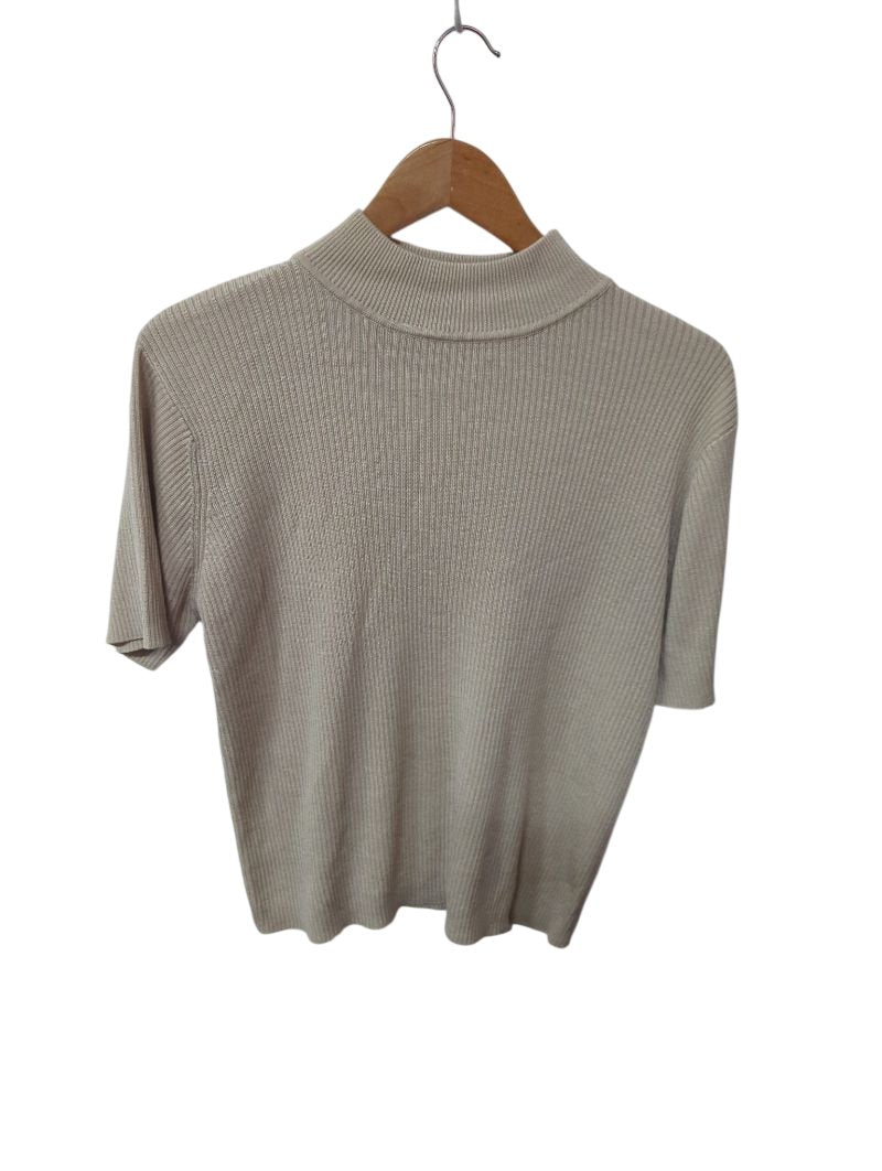 Croft & Barrow Mock Neck Short Sleeves