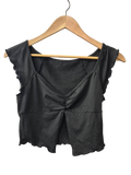 Shein Ruched Cropped Short Sleeves