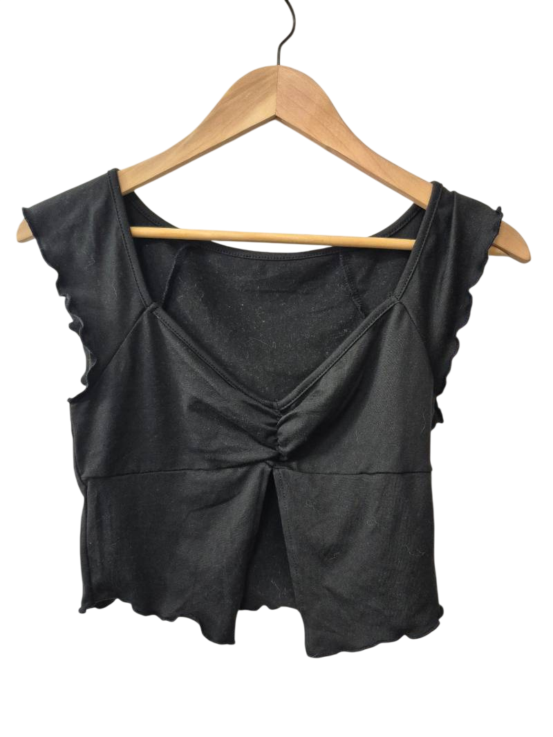 Shein Ruched Cropped Short Sleeves