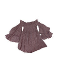 Illa illa  Off-Shoulder Flared Long Sleeves