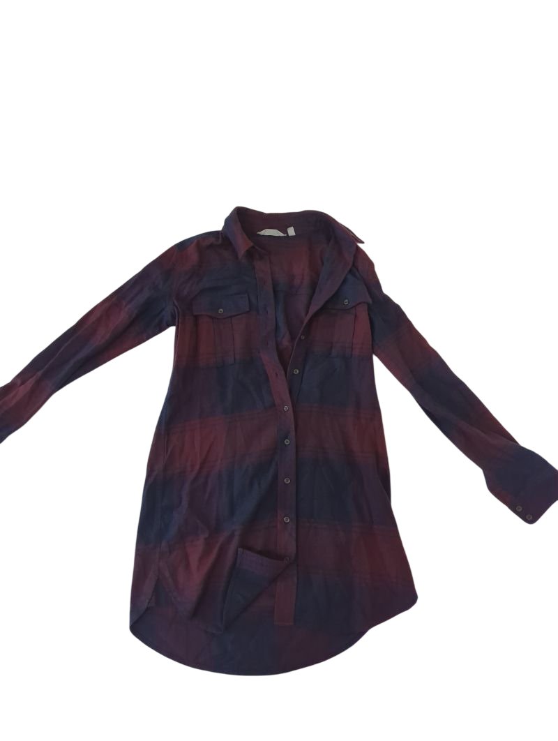 Athleta Plaid Button-Down Long Sleeves
