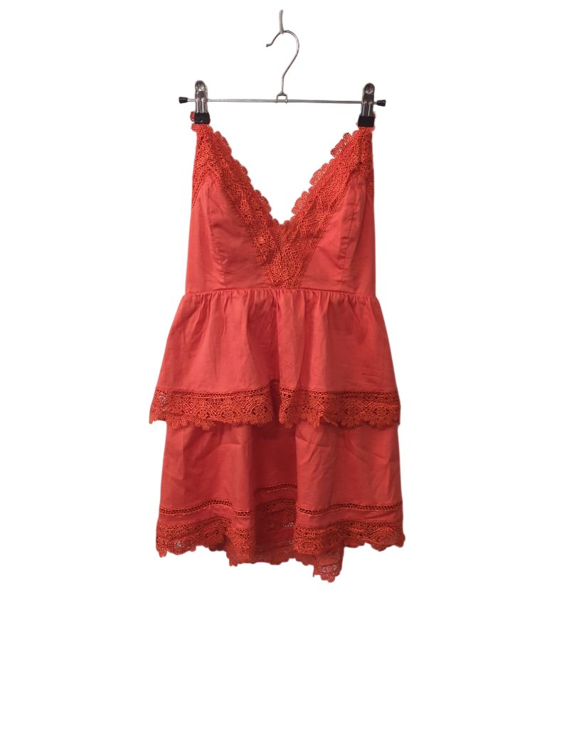 Bardot Lace Trim Mini Dresses