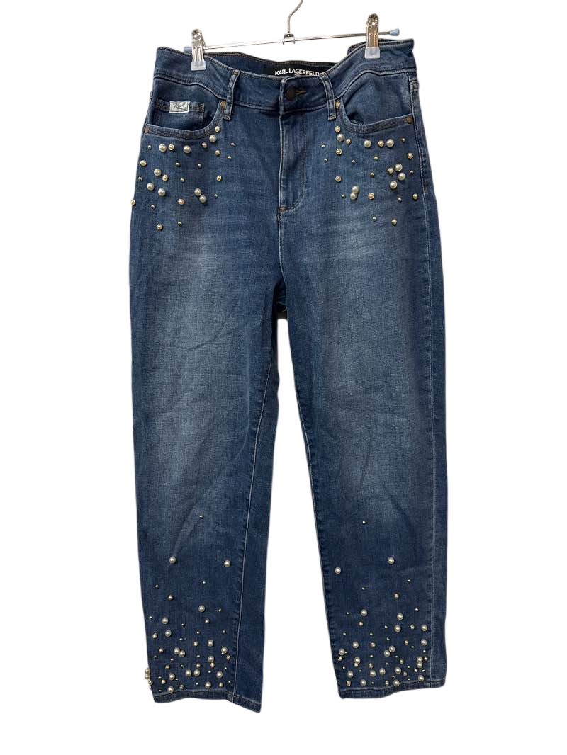Karl Lagerfeild Embellished Skinny Jeans