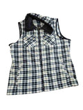Chaps Plaid Sleeveless Outerwear