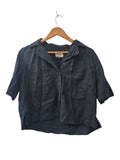 Universal Thread Button-Up Blouse Short Sleeves