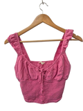 LA Hearts Ruched Cropped Tanks