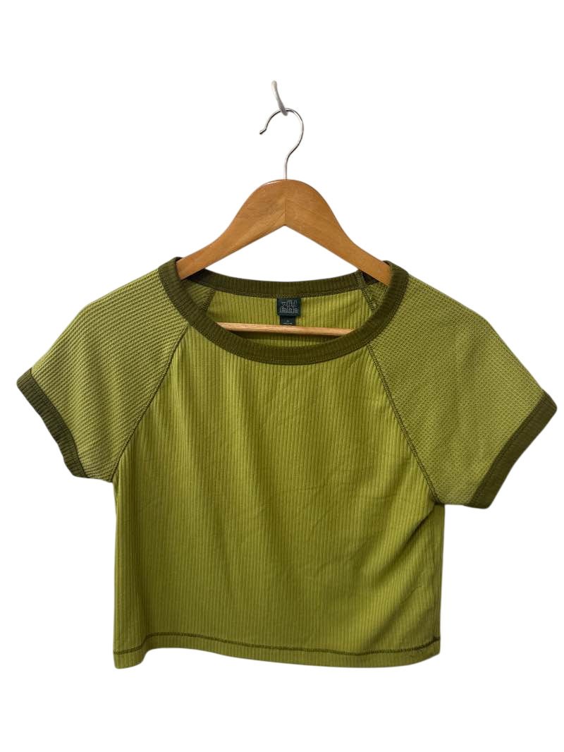 Wild Fable Raglan Crop Top Short Sleeves
