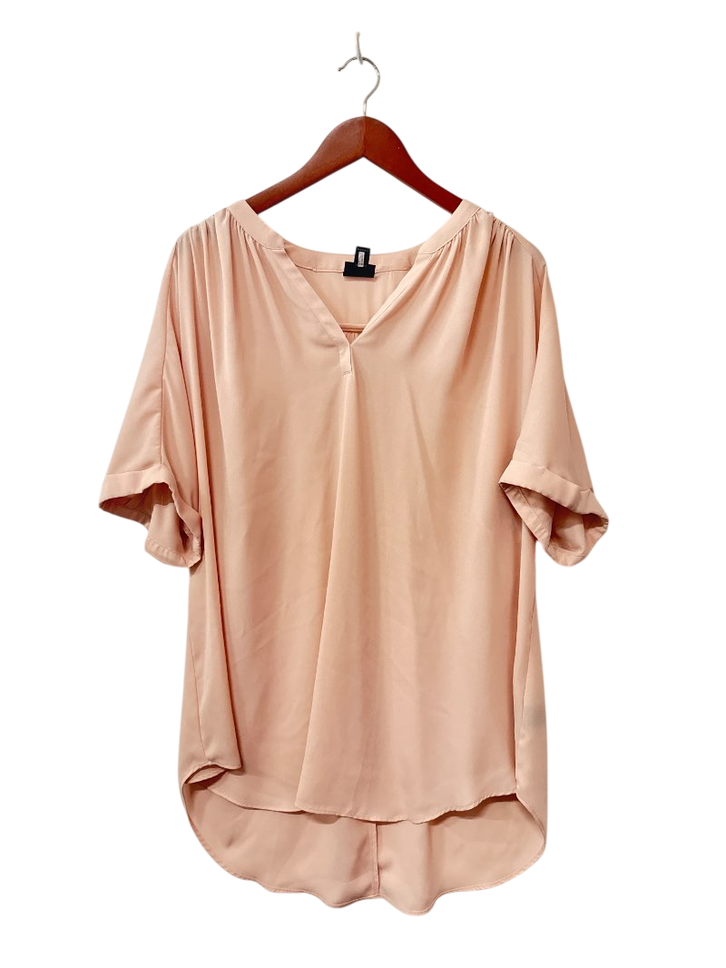 Worthington V-Neck Tunic Short Sleeves