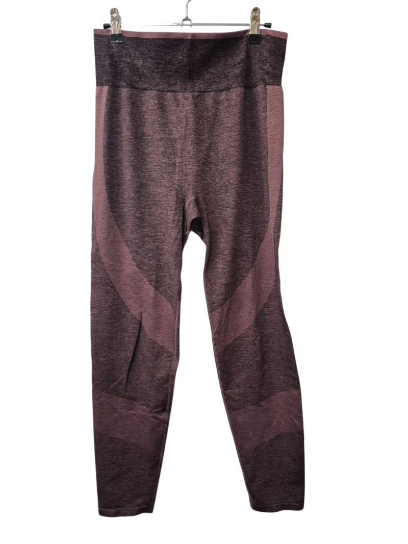 Pink High-Waisted Leggings Athletic