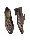 Anne Klein Houndstooth Lace-up Sneakers