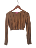 Edikted Cropped Top Long Sleeves