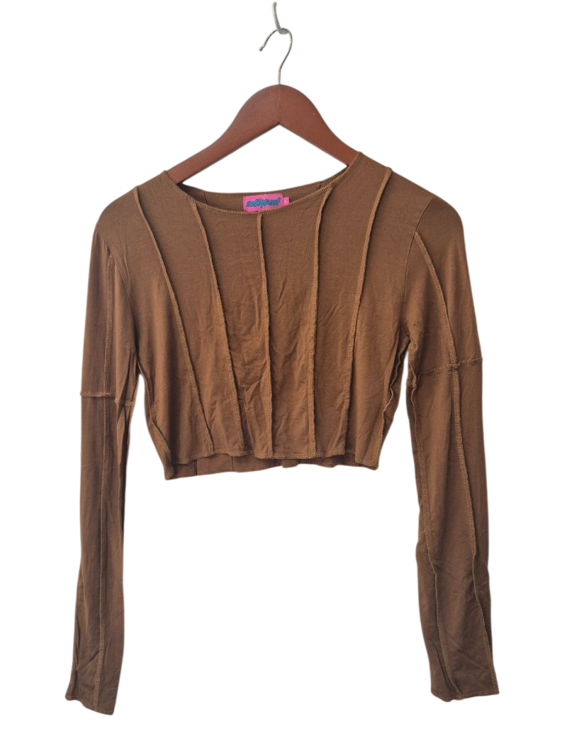 Edikted Cropped Top Long Sleeves