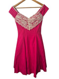 Lace Trim Dress Vintage