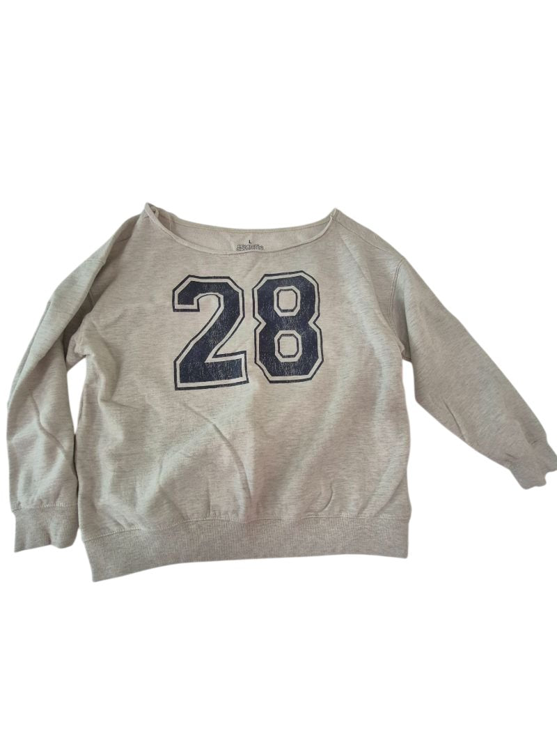 Goodie Two Sleeves Number Print Sweatshirt Long Sleeves