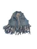 Universal Thread Fringed Denim Vest Outerwear