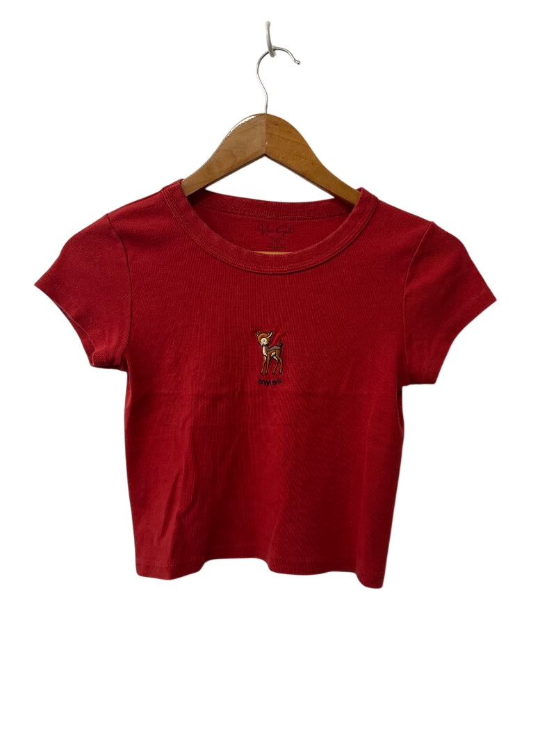 John Galt Cropped T-Shirt Short Sleeves